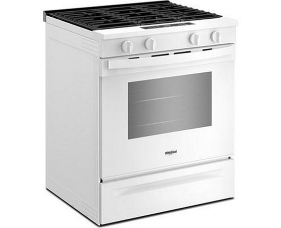 Whirlpool 30-Inch Slide-In Gas Range With Wi-Fi - WSGS3330TW