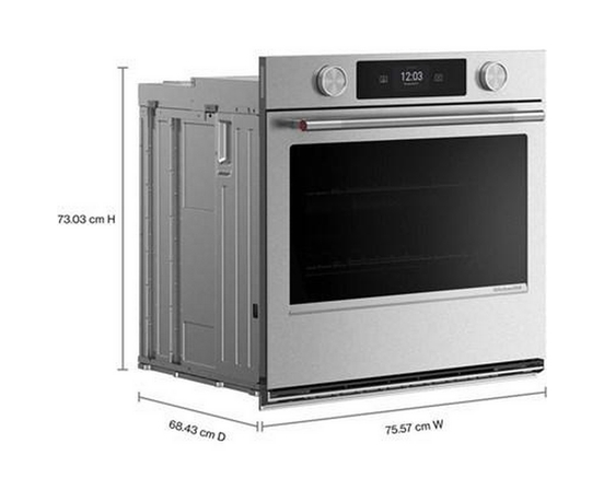 KitchenAid 30-Inch Smart Electric Single Wall Oven With Intelligent Cooking Camera - KOES930SPS