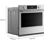 KitchenAid 30-Inch Smart Electric Single Wall Oven With Intelligent Cooking Camera - KOES930SPS