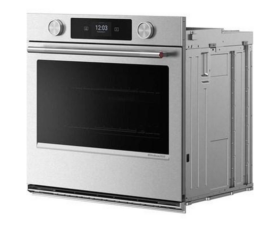 KitchenAid 30-Inch Smart Electric Single Wall Oven With Intelligent Cooking Camera - KOES930SPS