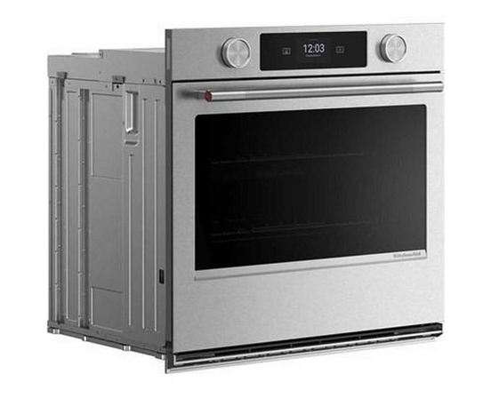 KitchenAid 30-Inch Smart Electric Single Wall Oven With Intelligent Cooking Camera - KOES930SPS