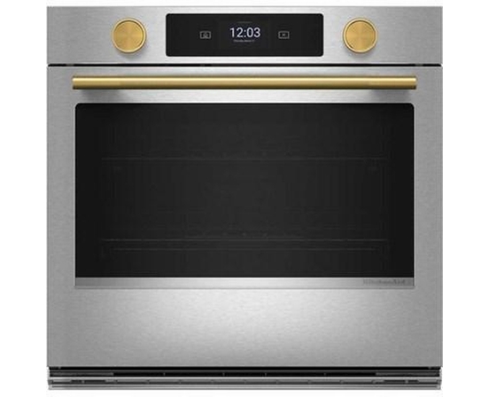 KitchenAid 30-Inch Smart Electric Single Wall Oven With Intelligent Cooking Camera - KOES930SPS
