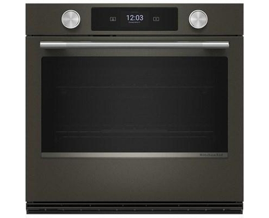 KitchenAid 30-Inch Smart Electric Single Wall Oven With Intelligent Cooking Camera - KOES930SBE