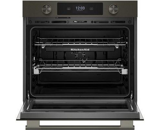 KitchenAid 30-Inch Smart Electric Single Wall Oven With Intelligent Cooking Camera - KOES930SBE
