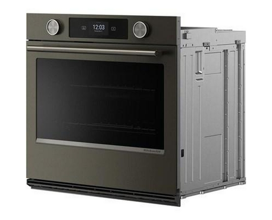 KitchenAid 30-Inch Smart Electric Single Wall Oven With Intelligent Cooking Camera - KOES930SBE