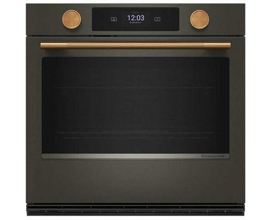 KitchenAid 30-Inch Smart Electric Single Wall Oven With Intelligent Cooking Camera - KOES930SBE