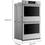 KitchenAid 30-Inch Smart Electric Double Wall Oven With Intelligent Cooking Camera - KOED930SPS