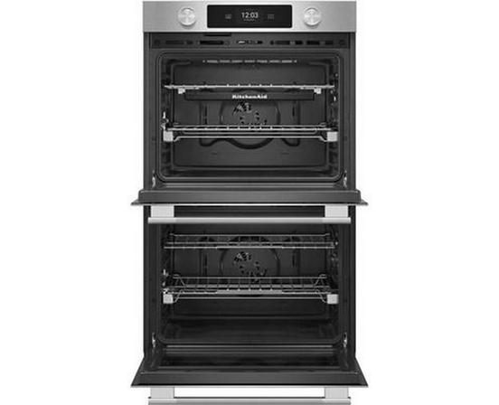 KitchenAid 30-Inch Smart Electric Double Wall Oven With Intelligent Cooking Camera - KOED930SPS