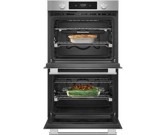 KitchenAid 30-Inch Smart Electric Double Wall Oven With Intelligent Cooking Camera - KOED930SPS