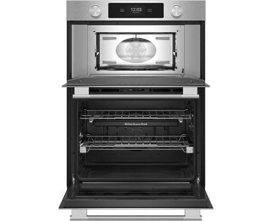 KitchenAid 30-Inch Smart Electric Combo Wall Oven With Intelligent Cooking Camera - KOEC930SPS