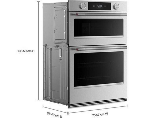 KitchenAid 30-Inch Smart Electric Combo Wall Oven With Intelligent Cooking Camera - KOEC930SPS