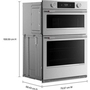 KitchenAid 30-Inch Smart Electric Combo Wall Oven With Intelligent Cooking Camera - KOEC930SPS