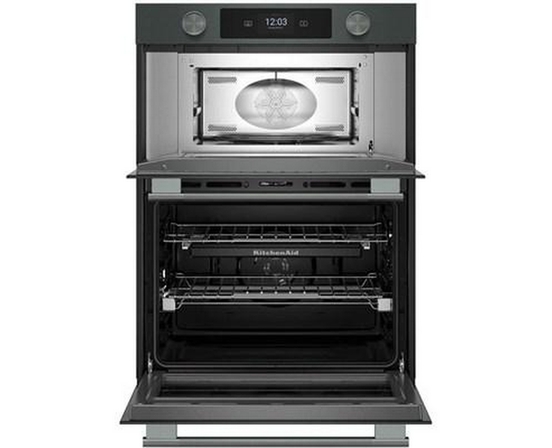 KitchenAid 30-Inch Smart Electric Combo Wall Oven With Intelligent Cooking Camera - KOEC930SJP