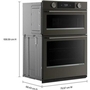 KitchenAid 30-Inch Smart Electric Combo Wall Oven With Intelligent Cooking Camera - KOEC930SBE