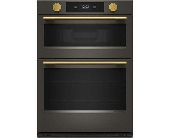 KitchenAid 30-Inch Smart Electric Combo Wall Oven With Intelligent Cooking Camera - KOEC930SBE