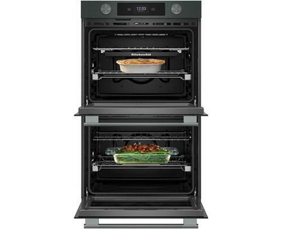 KitchenAid 30-Inch Smart Electric Double Wall Oven With Intelligent Cooking Camera - KOED930SJP