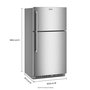 Maytag 33-Inch, 21.3 Cu. Ft. Freestanding Top Freezer Refrigerator With Evenair™ Cooling Tower - MRTX7621TZ