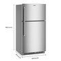 Maytag 33-Inch, 21.3 Cu. Ft. Freestanding Top Freezer Refrigerator With Evenair™ Cooling Tower - MRTX5121TZ