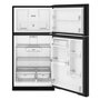 Whirlpool 32.8-Inch, 21.3 Cu. Ft. Freestanding Top Freezer Refrigerator With Flexi-Slide™ Deli Drawer - WRTX7421TB