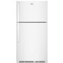 Whirlpool 32.8-Inch, 21.3 Cu. Ft. Freestanding Top Freezer Refrigerator With Flexi-Slide™ Deli Drawer - WRTX7421TW