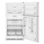 Whirlpool 32.8-Inch, 21.3 Cu. Ft. Freestanding Top Freezer Refrigerator With Flexi-Slide™ Deli Drawer - WRTX7421TW