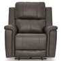 Bleckley Power Recliner in Leather Match with Adjustable Headrest by Signature Design by Ashley
