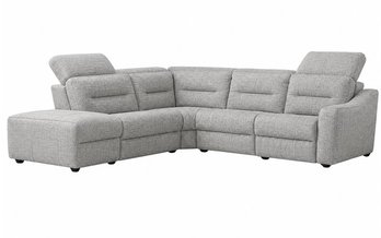 5-Pc Power Reclining Fabric Sectional with Adjustable Headrest by Elran