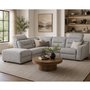 5-Pc Power Reclining Fabric Sectional with Adjustable Headrest by Elran