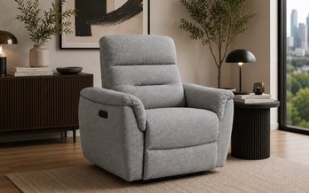 Cain Fabric Power Glider Recliner by Primo International