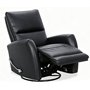 Meadow Manual Leather Match Swivel Glider Recliner by Primo International