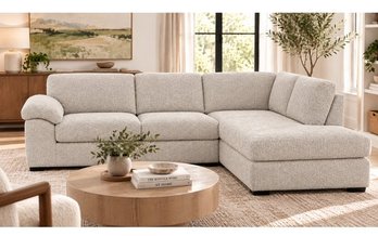 9802 2-piece Fabric Sectional by Deco-Style