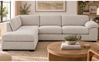 9802 2-piece Fabric Sectional by Deco-Style