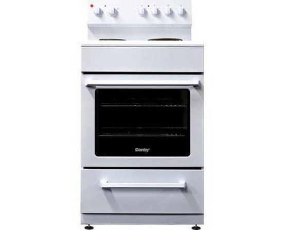 Danby 24-Inch Slide-In Electric Range With Rear Controls - DER240B1WC