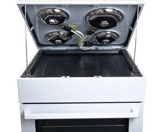 Danby 24-Inch Slide-In Electric Range With Rear Controls - DER240B1WC