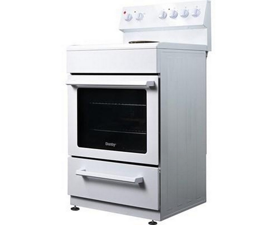 Danby 24-Inch Slide-In Electric Range With Rear Controls - DER240B1WC
