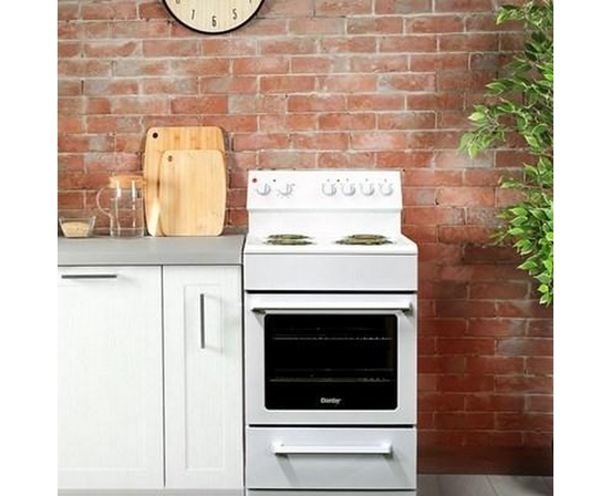 Danby 24-Inch Slide-In Electric Range With Rear Controls - DER240B1WC