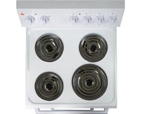 Danby 24-Inch Slide-In Electric Range With Rear Controls - DER240B1WC