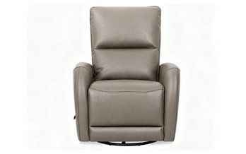 Meadow Manual Leather Match Swivel Glider Recliner by Primo International