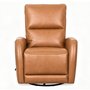 Meadow Manual Leather Match Swivel Glider Recliner by Primo International