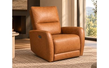Meadow Leather Match Power Glider Recliner by Primo International