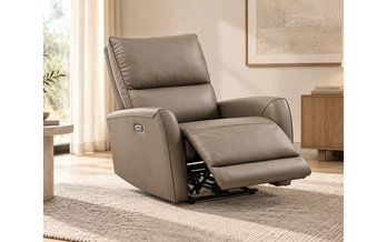 Meadow Leather Match Power Glider Recliner by Primo International