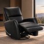 Meadow Manual Leather Match Swivel Glider Recliner by Primo International