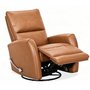Meadow Manual Leather Match Swivel Glider Recliner by Primo International