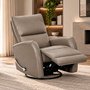 Meadow Manual Leather Match Swivel Glider Recliner by Primo International