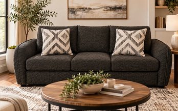 Fabric Stationnary Sofa by Deco-Style