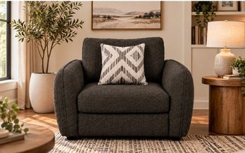 Fabric Stationnary Chair by Deco-Style