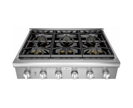 Thermador 36-Inch Built-In Gas Rangetop With Patented Pedestal Star® Burners - PCG366W