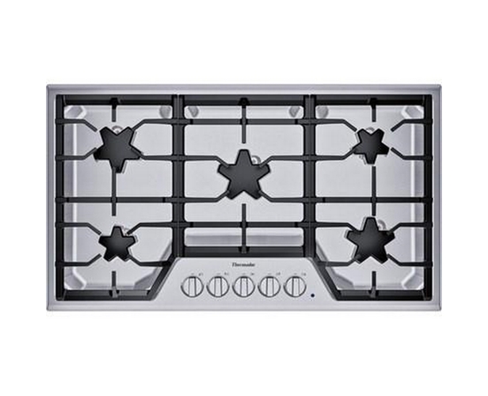 Thermador 36-Inch Built-In Gas Cooktop With Patented Star® Burners - SGS365TS