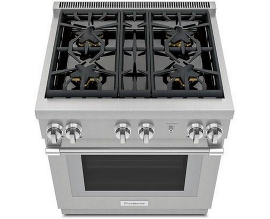Thermador 30-Inch Freestanding Gas Range With 4 Burners - PRG304WH