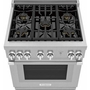 Thermador 30-Inch Freestanding Gas Range With Extralow® Burners - PRG305WH